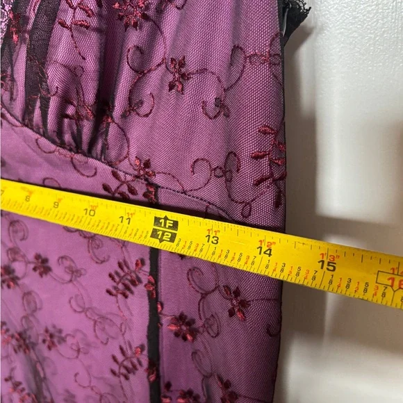 Betsey Johnson Pink and Purple Embroidered Dress - Picture 6 of 6